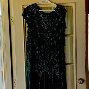 Mother of the bride full length dress in Green